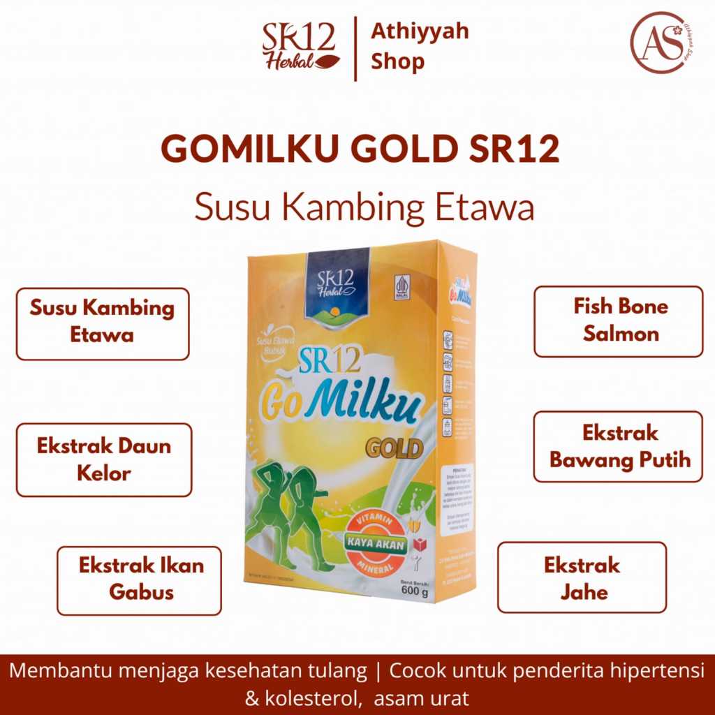 

Gomilku Gold SR12 | Susu Kambing Etawa | Atasi Nyeri Sendi Pegal Linu | Melancarkan Peredaran Darah