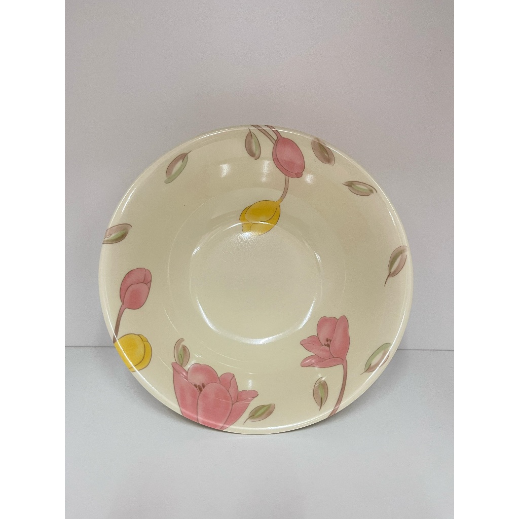 Piring ceper melamin motif kb.bunga