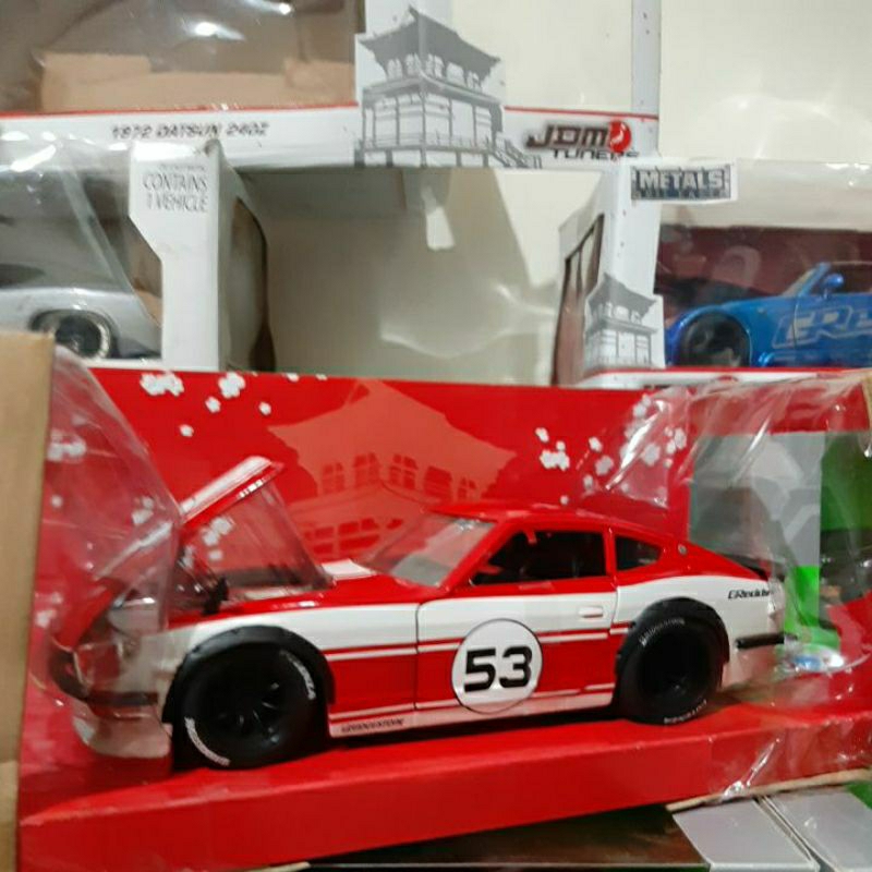 Diecast Jada Skala 1:24 Datsun 240z 1972 Baru Bukan Bekas Komplit