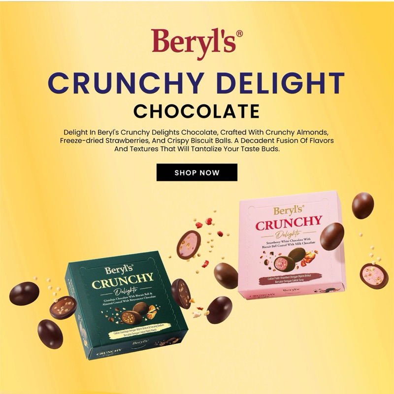 

QH Beryls Tiramisu Almond Chocolate 65g Beryl's Tiramisu Almond White Chocolate Milk Chocolate White