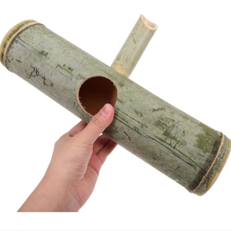 Kendi air mancur bambu ,air mancur kolam bambu hijau asli, filter air mancur akuarium acuascape