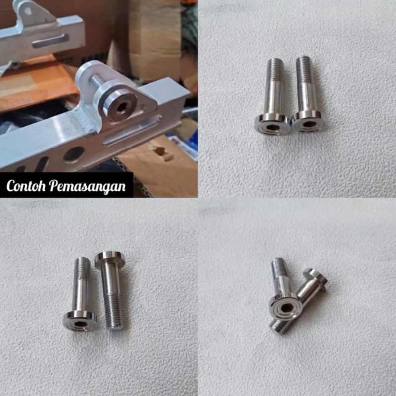 Baut Shock Belakang CB GL MP Vega Jupiter Baut Skok Baut Shock Drat 14 Arm Kaze