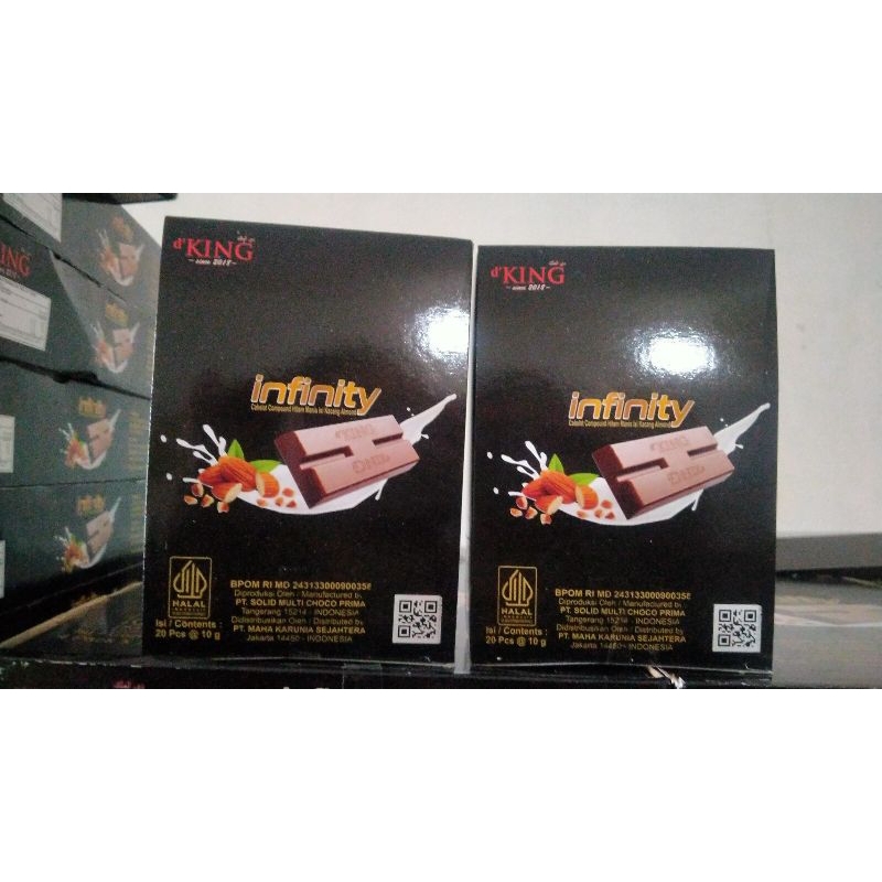 

Cokelat D'king Infinity Kacang Almond