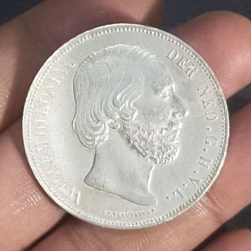 #13. UANG KOIN KUNO || KOIN PERAK || SILVER COIN 2 1/2 WILLEM 3 TAHUN 1871