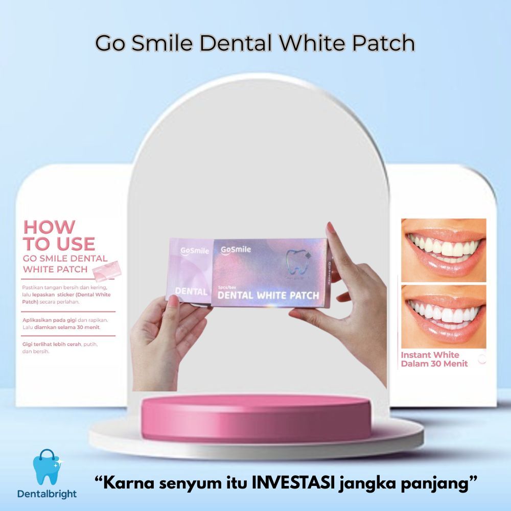 Go Smile Dental White Patch  1box - Untuk Memutihkan Gigi seperti Bleaching dengan Glycerin Menthol 