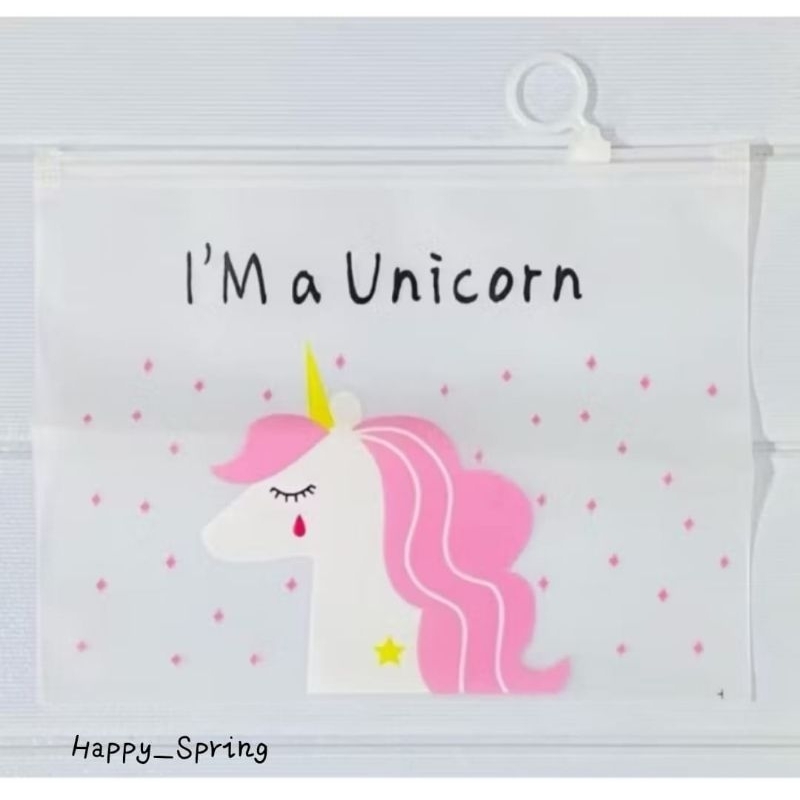 

SPRING Tempat Pensil Motif Kartun Pouch Zip Lock Pouch Kartun