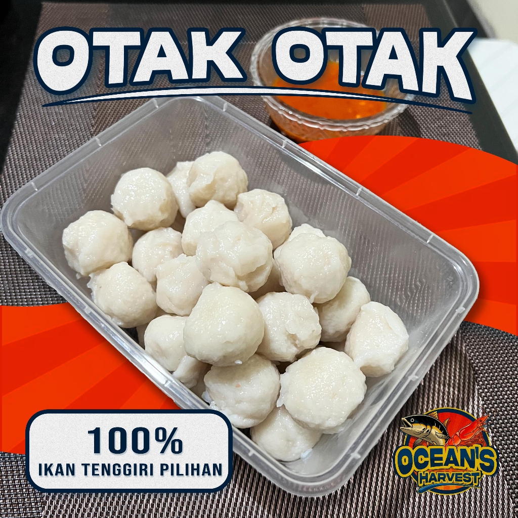 

OTAK OTAK FROZEN IKAN TENGGIRI ASLI ISI 12 PCS SUDAH TERMASUK CUKA TAUCO - ORIGINAL 12PCS