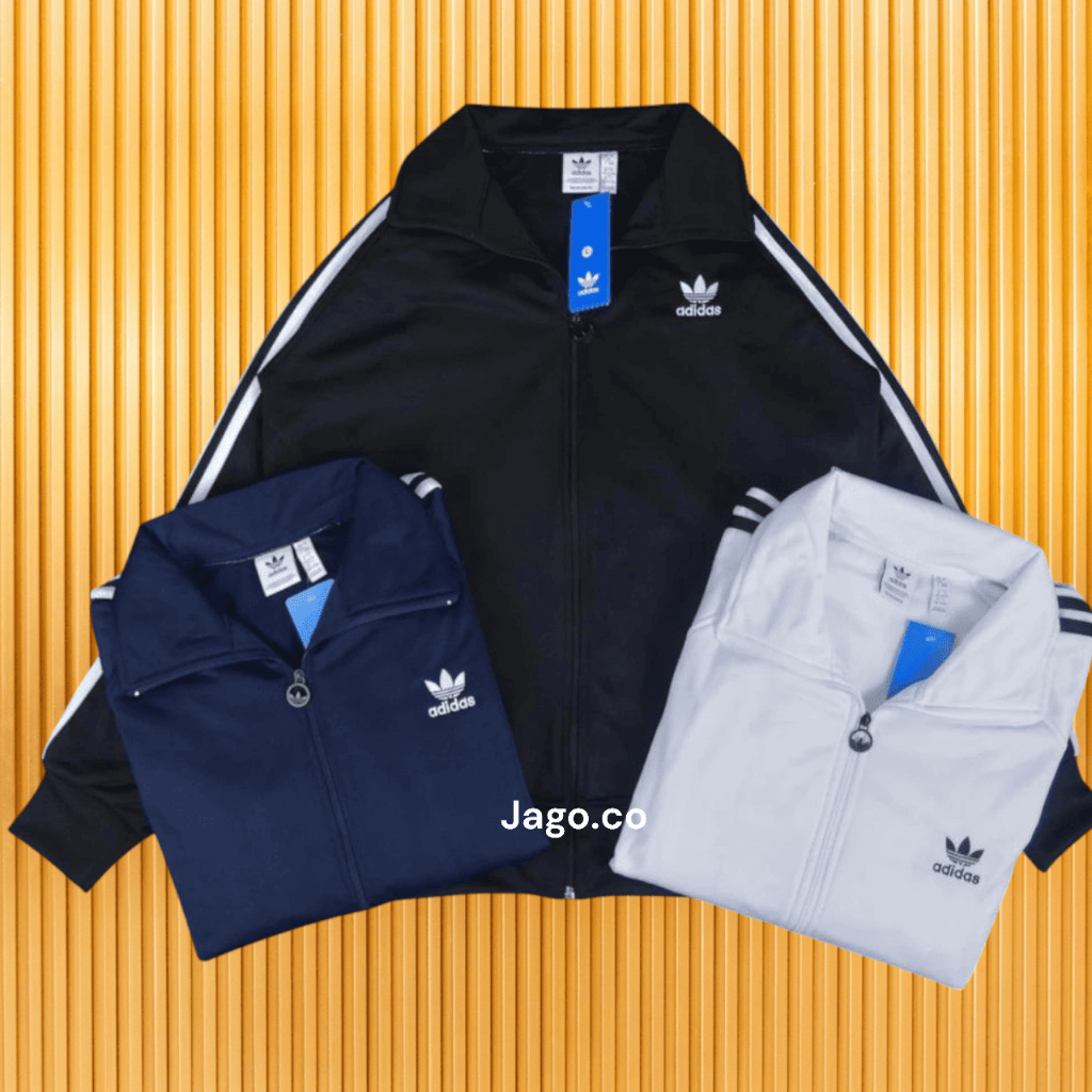 COD | Jaket Adidas Tracktop Bahan Tebal Quality Premium Logo Bordir Like New