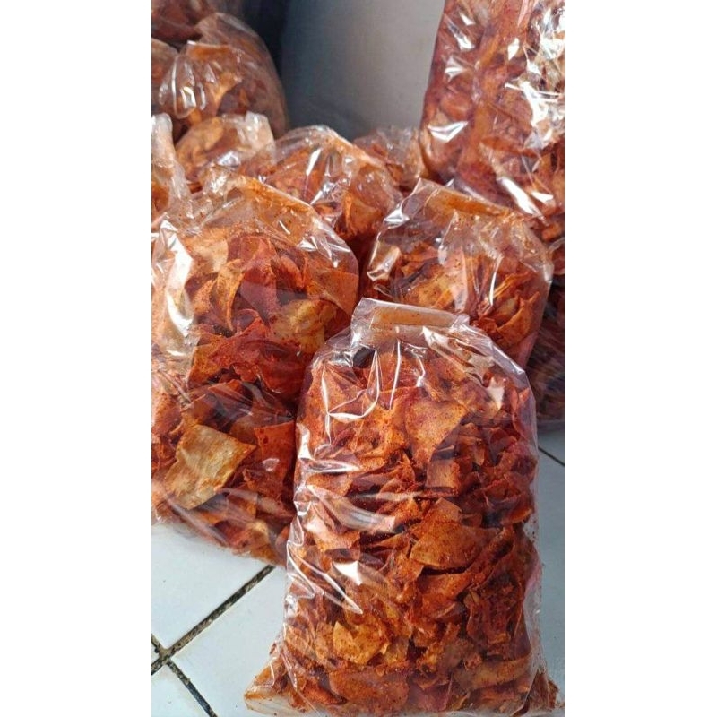 

Kripset (Keripik Setan)/Keripik Singkong Pedass