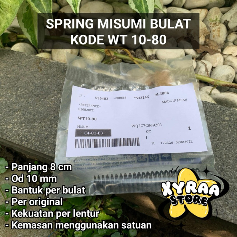 Per misumi bulat WT 10-80 / Spring misumi bulat WT 10-80 / Per mizumi