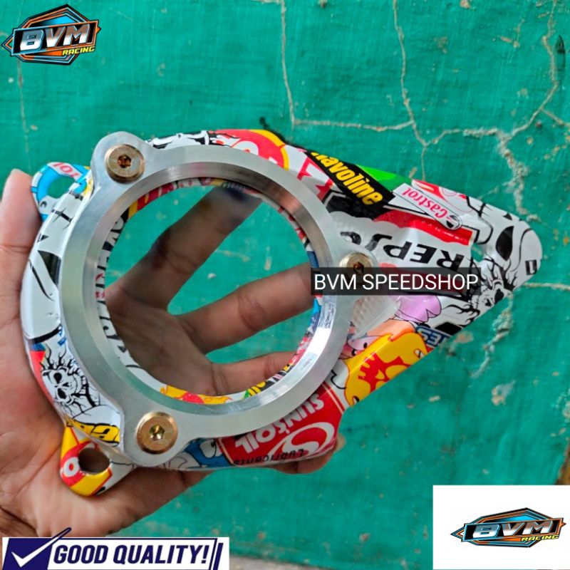 Cover CVT Vario 125 150 LED BARU 2018-2023 KARBON WTP MOTIF CARTOON TENGKORAK cover saluran udara al