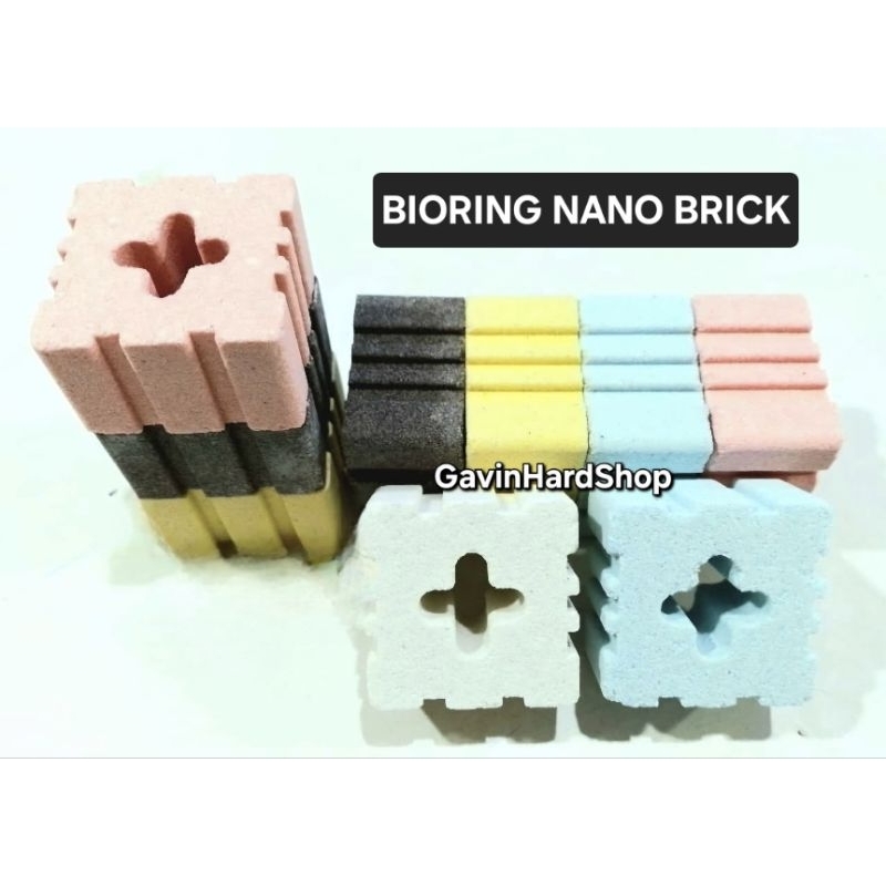 Media Filter Rumah Bakteri Nano Brick Bioring Bio Ring Nano Brick Kolam Aquarium