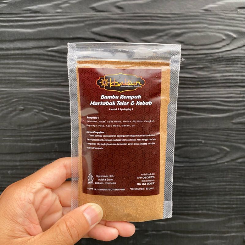 

Bumbu Rempah Kebab Halal Premium 50 gr