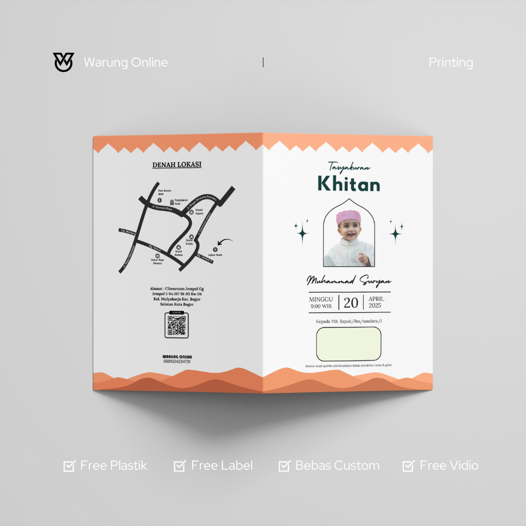 Undangan Khitan Tema Islamic 2