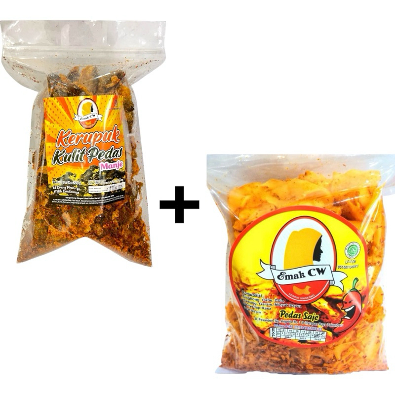 

Emak Cw - Keripik Pedas Nage 63 (Kulit Ikan Pedas Manje Plastik + Pedas saje)