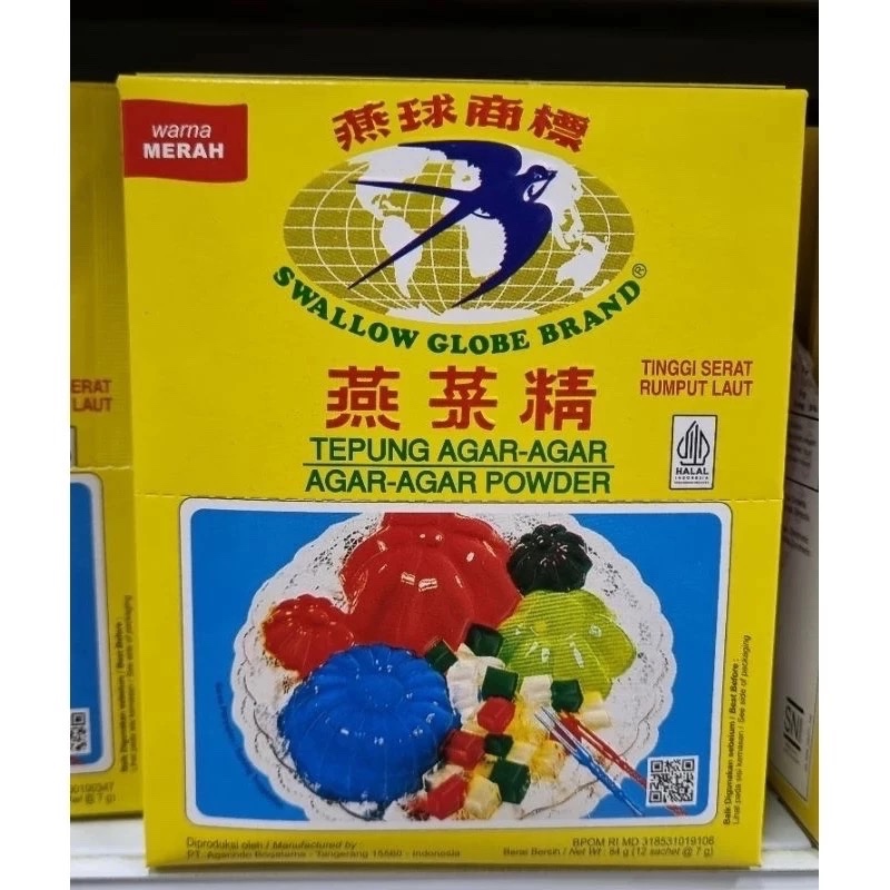

RB Agar Agar Swallow Globe 1 karton isi 24 dus
