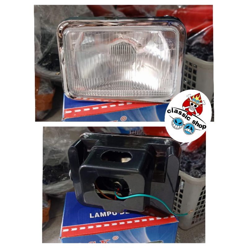 Reflektor Lampu Depan RX-King Lama 5t5 List Besi OSK