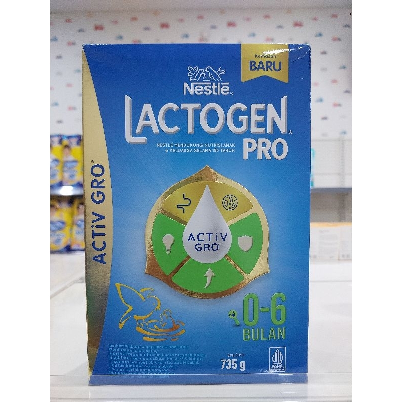 Lactogen Pro 0–6 Bulan 735g – Susu Formula untuk Bayi Baru Lahir