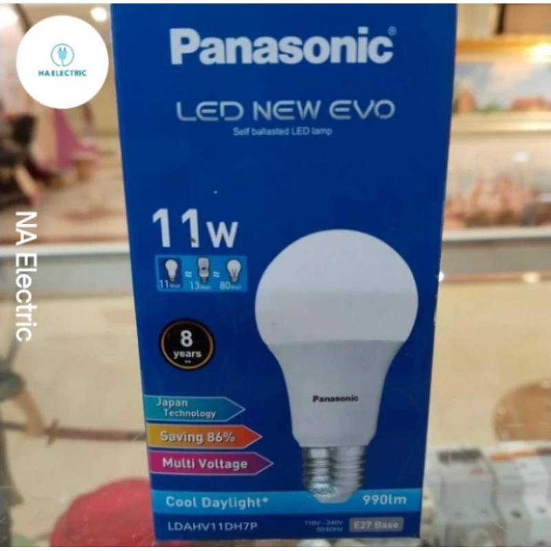 Lampu LED Bulb Panasonic New Evo 11Watt