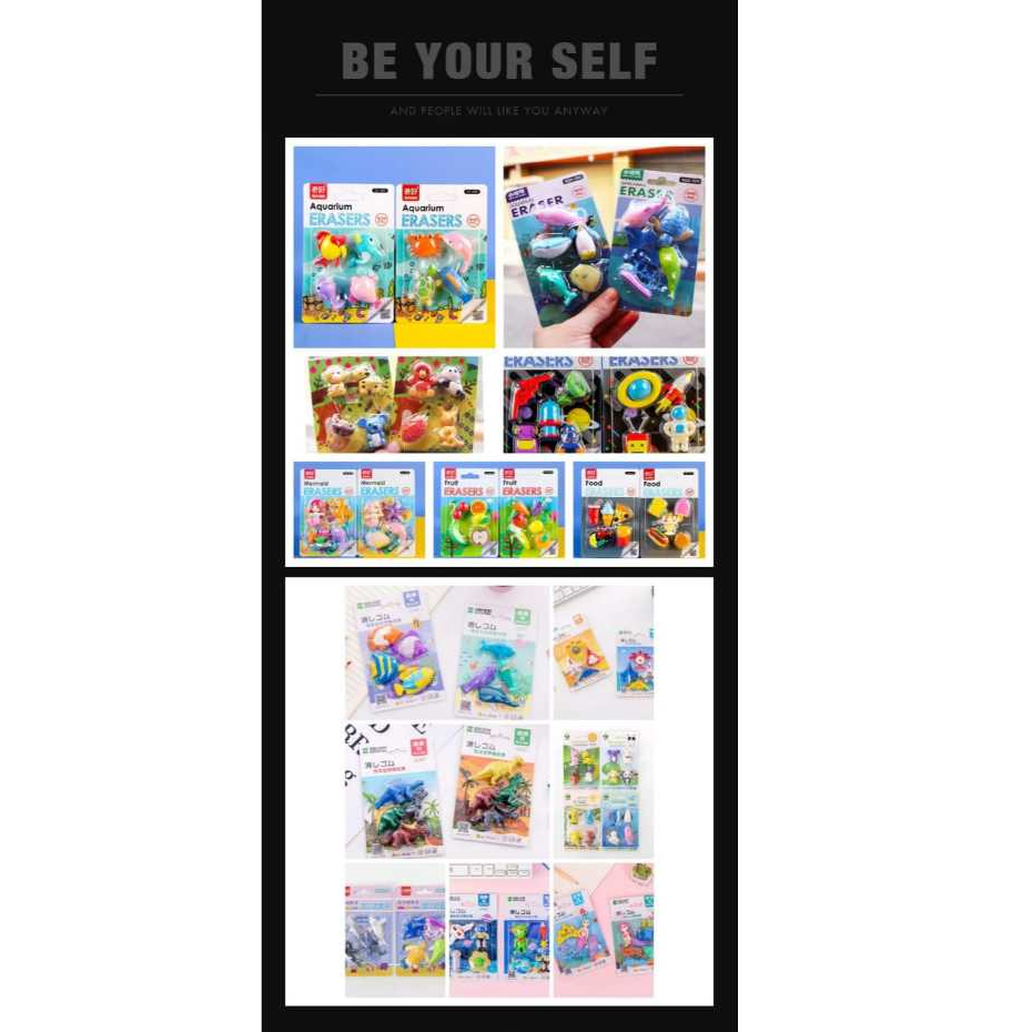 

Penghapus Pensil motif hewan/stip animal/hapusan lucu/ERASER Astronot Dinosaurus Sport Motor Cowo