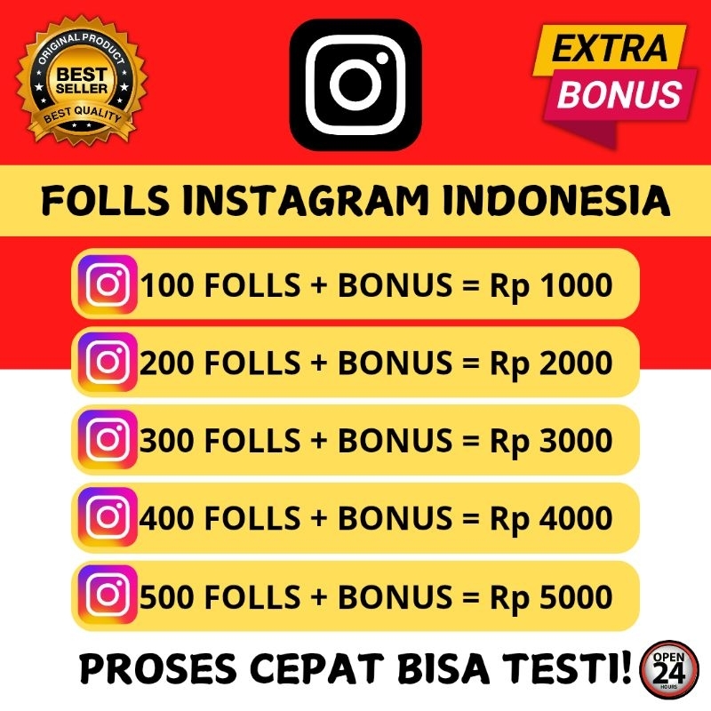 FOLLOWERS INSTAGRAM INDONESIA REAL PROFIL BUKAN BOT ATAU LUAR - HANYA BUTUH USERNAME SAJA