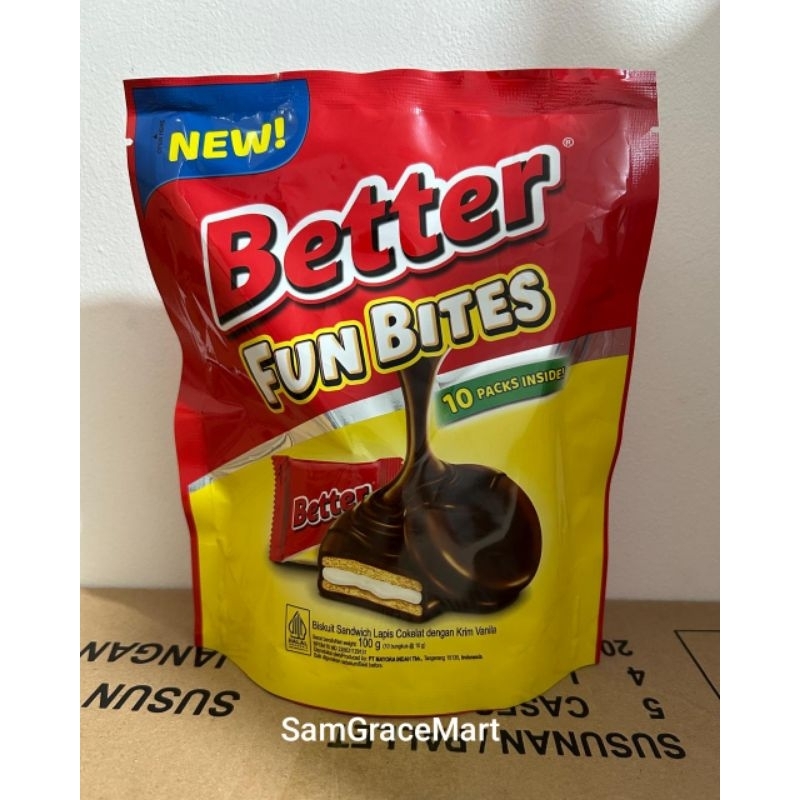 

Better Fun Bites Pouch 100gr isi 10 Pcs x 10gr