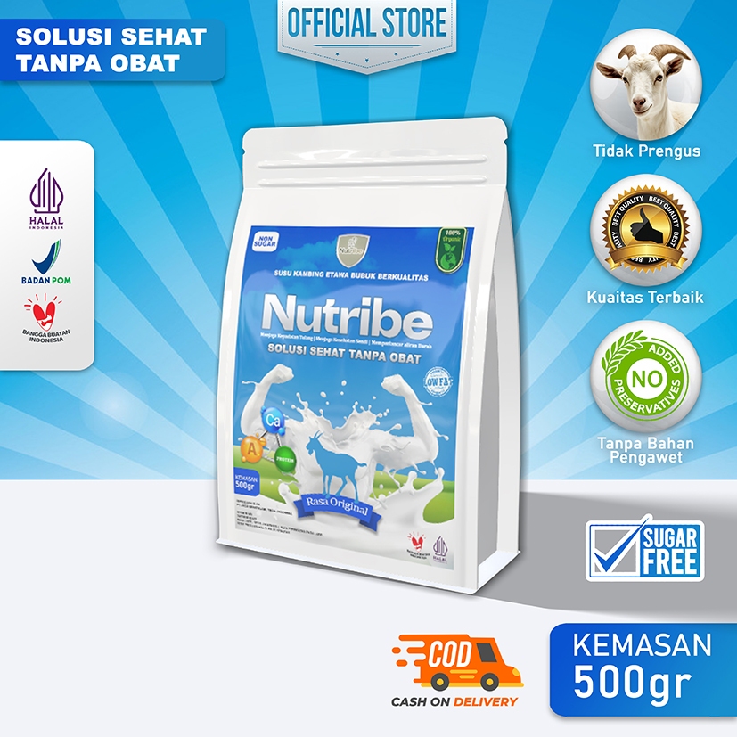 

Nutribe Susu Kambing Etawa Bubuk Rasa Original 500 Gram | Solusi Sehat Tanpa Obat