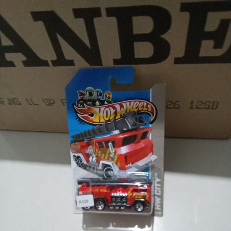 5 alarm hotwheels city merah hitam