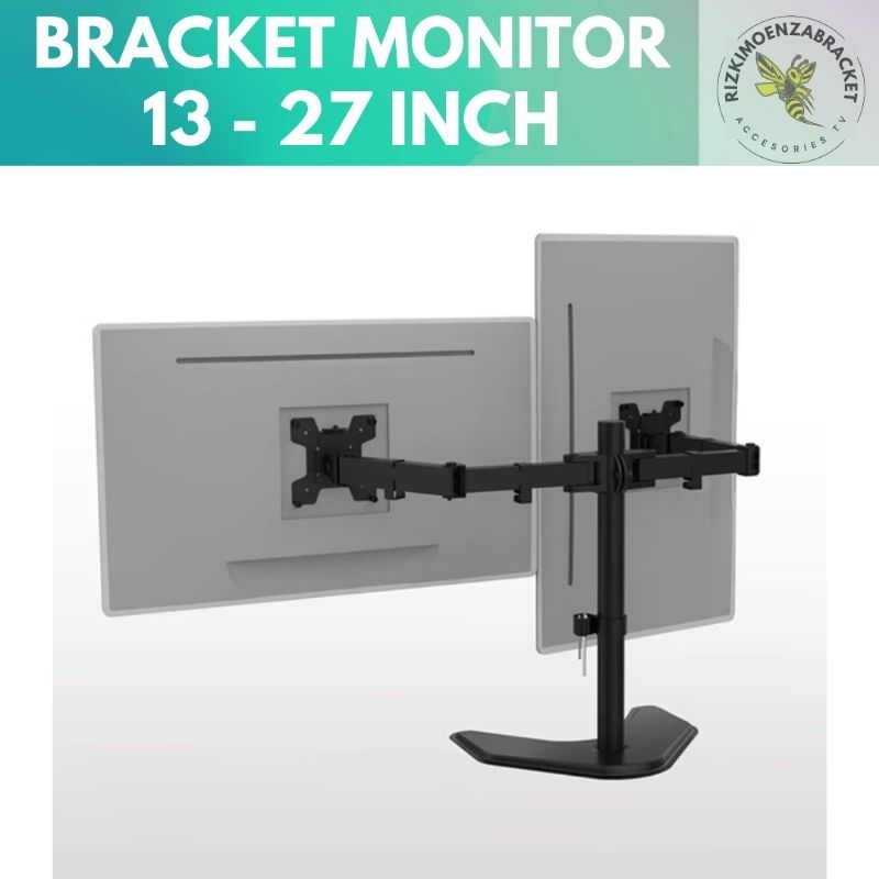 Bracket Monitor 13 - 27 Inch, Dual Screen Monitor Mount Desktop