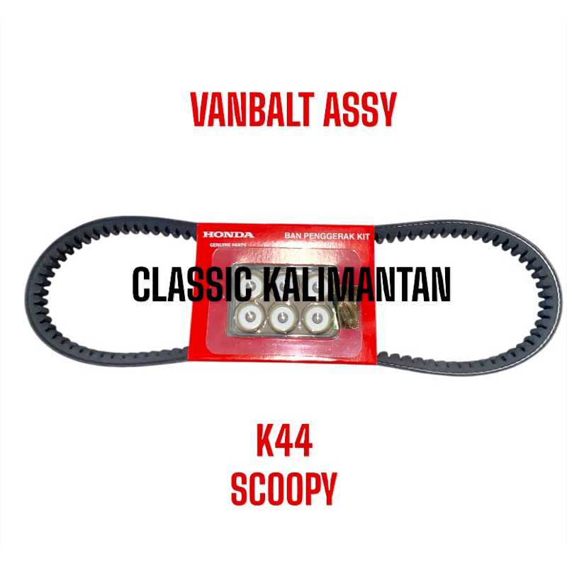 VANBELT V-BELT ORIGINAL SET ROLLER K44 BEAT FI ESP BEAT STREET BEAT POP FI SCOOPY FI KUALITAS ASLI H