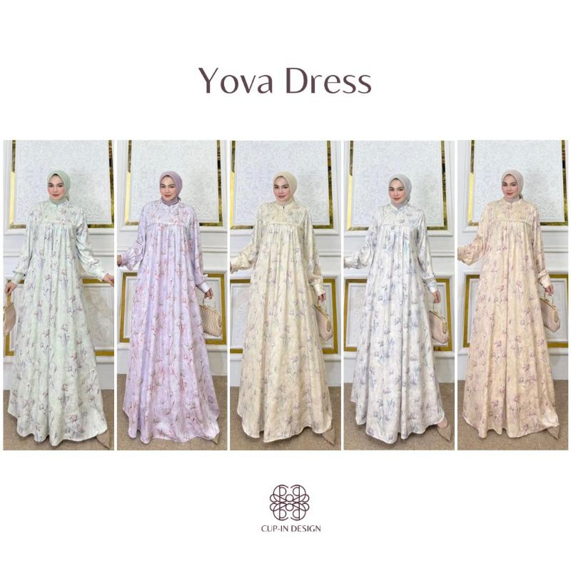 LuxuryFashion READY GAMIS DRESS WANITA YOVA BY CUP-IN DESIGN BEST SELLER