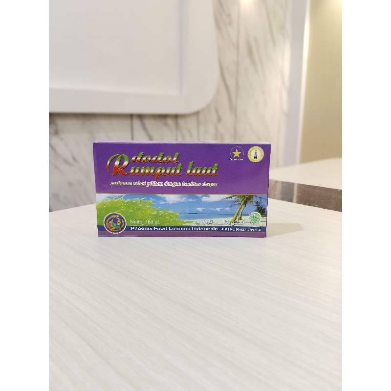 

Oleh Oleh Khas Lombok NTB Dodol Rumput Laut Phoenix Kotak 160 Gr