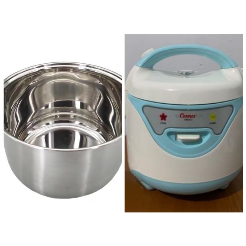 (PANCI SAJA) Panci Stainless Steel Innerpot Utk Magic Com Cosmos CRJ 612 & CRJ 6612
