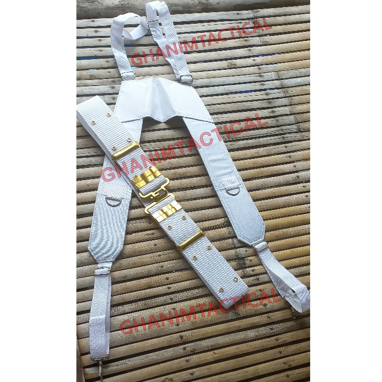 Paket Kopel Plus Drahrim Putih Provos Set Kopel Putih Provos Menwa Drahrim  Putih TNI