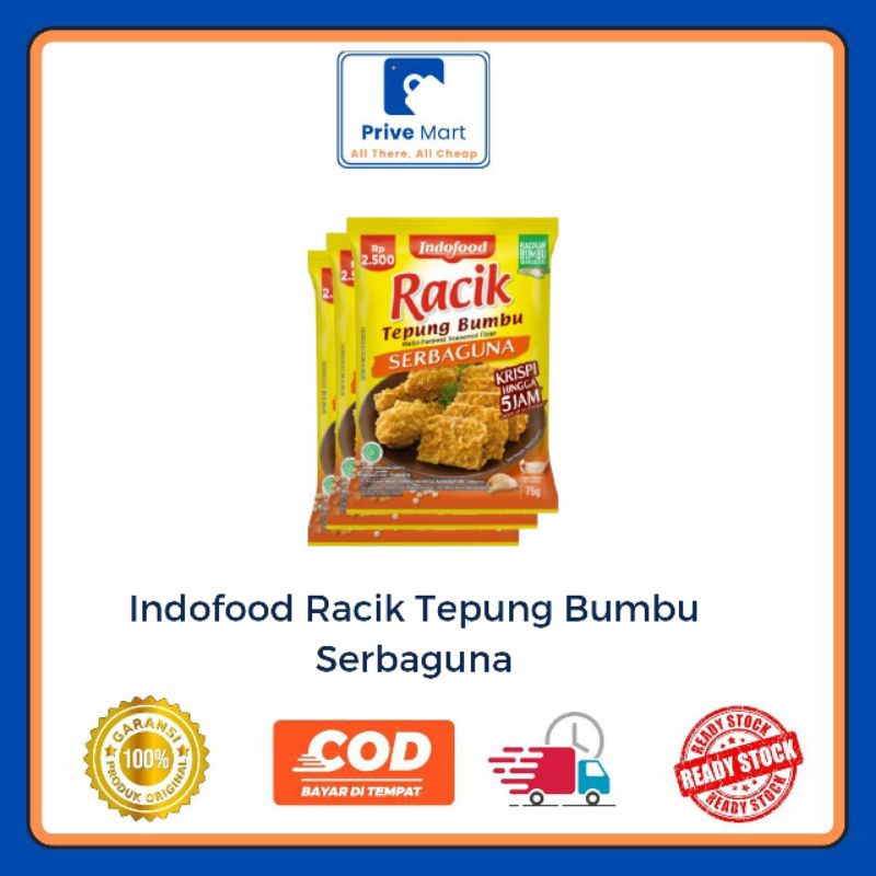 

Indofood Racik Tepung Bumbu Serbaguna 75g Prive Mart