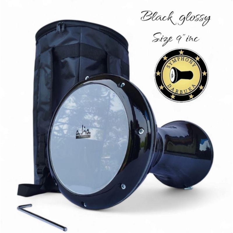 darbuka 9in aha polos hitam fullset free kunci L