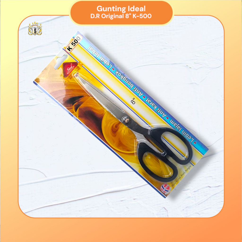 

Gunting Ideal Stainles Steel K-500 Size 8" / Gunting D.R Original / Serbaguna