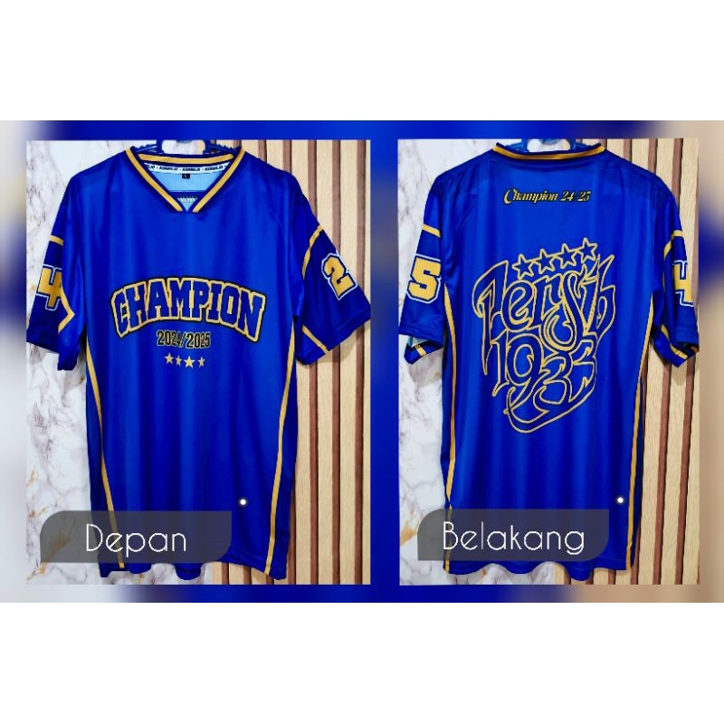 Jersey Persib Juara deui 2024 - 2025 | Jersey Persib Champions 2024 - 2025 Oversize