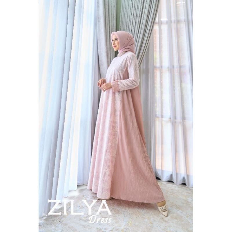 ZILYA DRESS / GAMIS PESTA WANITA / DRESS MEWAH ORI BY MAREVI (HANYA SIZE STANDAR)