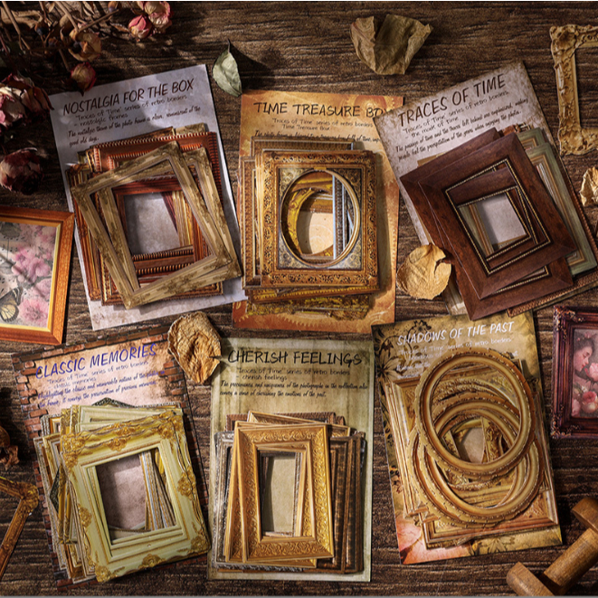 

Classic Frame Stickers Set STIKER label Creative Jurnaling Scarpbook Kreatif