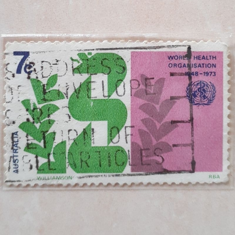 

Perangko Australia 25th Anniversary of World Health Organization Tahun 1973