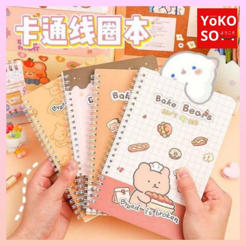 

YOKOSO S141 Notebook A5 Motif with Ring Buku Catatan Diary