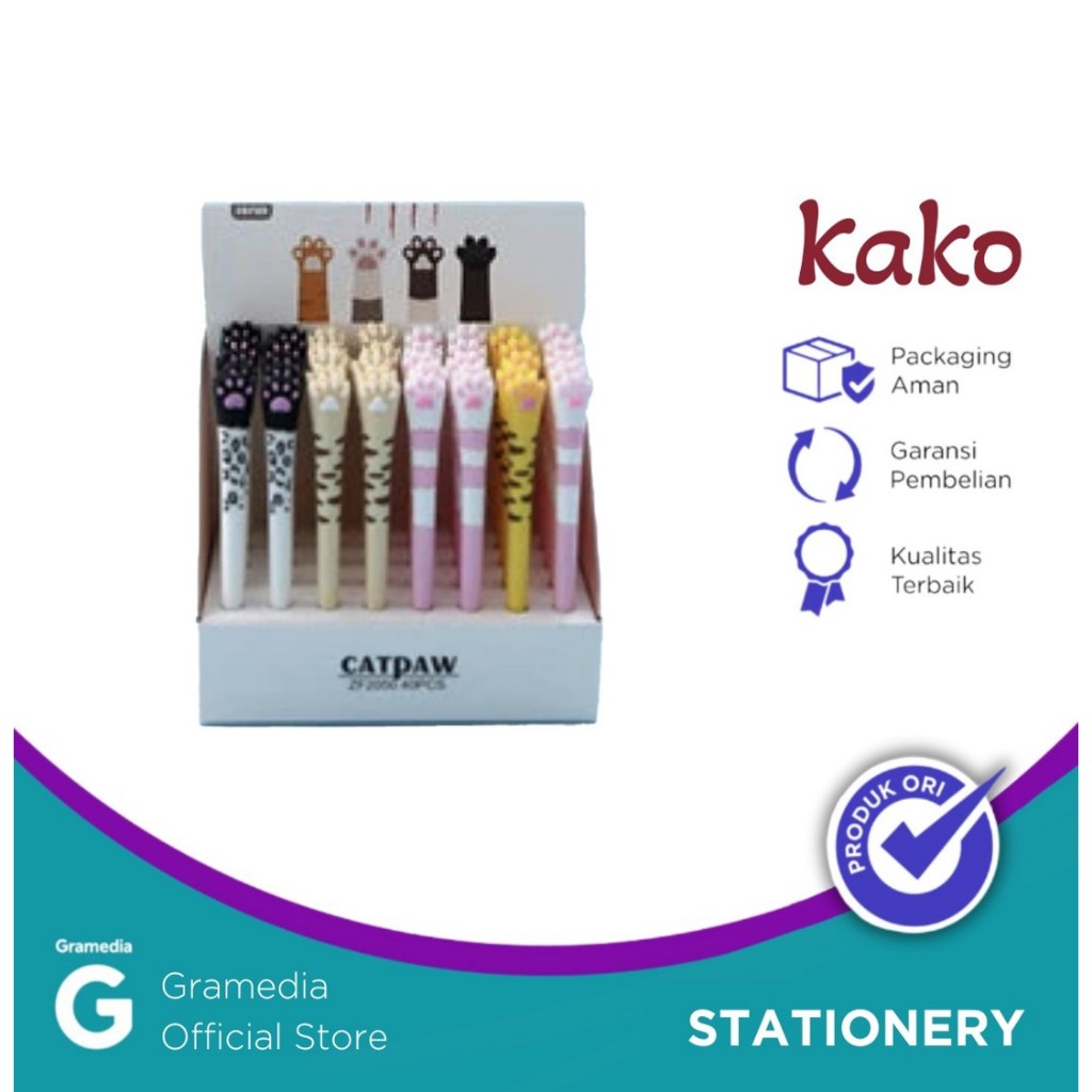 

Kako - Pulpen Bentuk Kaki Kucing Warna-Warni