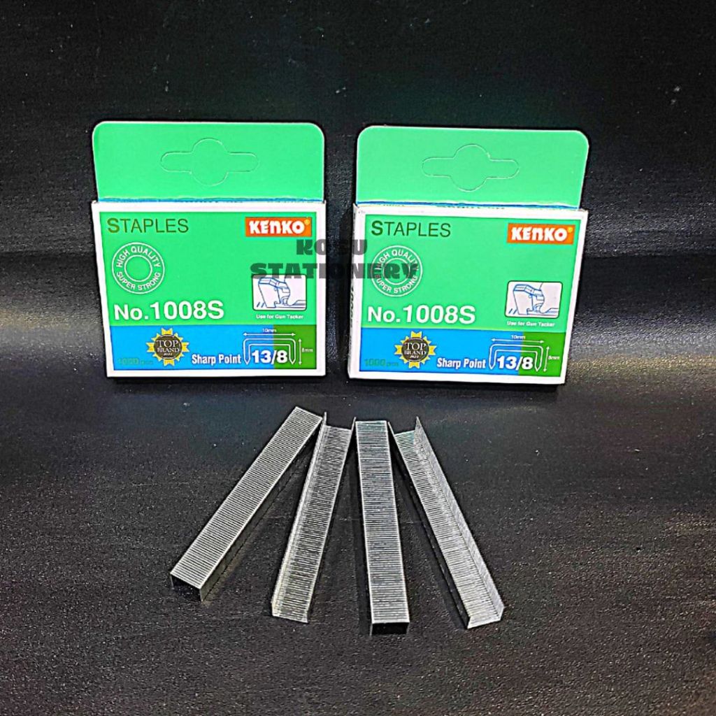 

ISI STAPLES / ISI STAPLER / REFILL STAPLES GUN TACKER KENKO 1008S 3/8