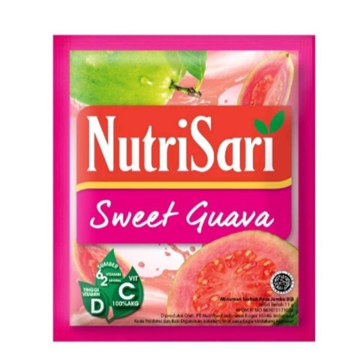 

NutriSari Sweet Guava 1 Renceng isi 10 Sachet