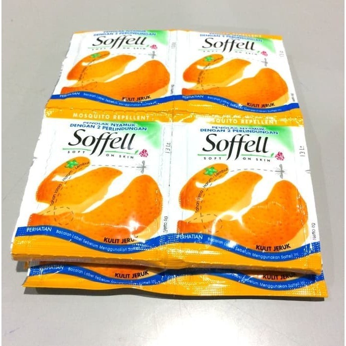 Soffel Lotion Jeruk renceng Isi 12 Sachet