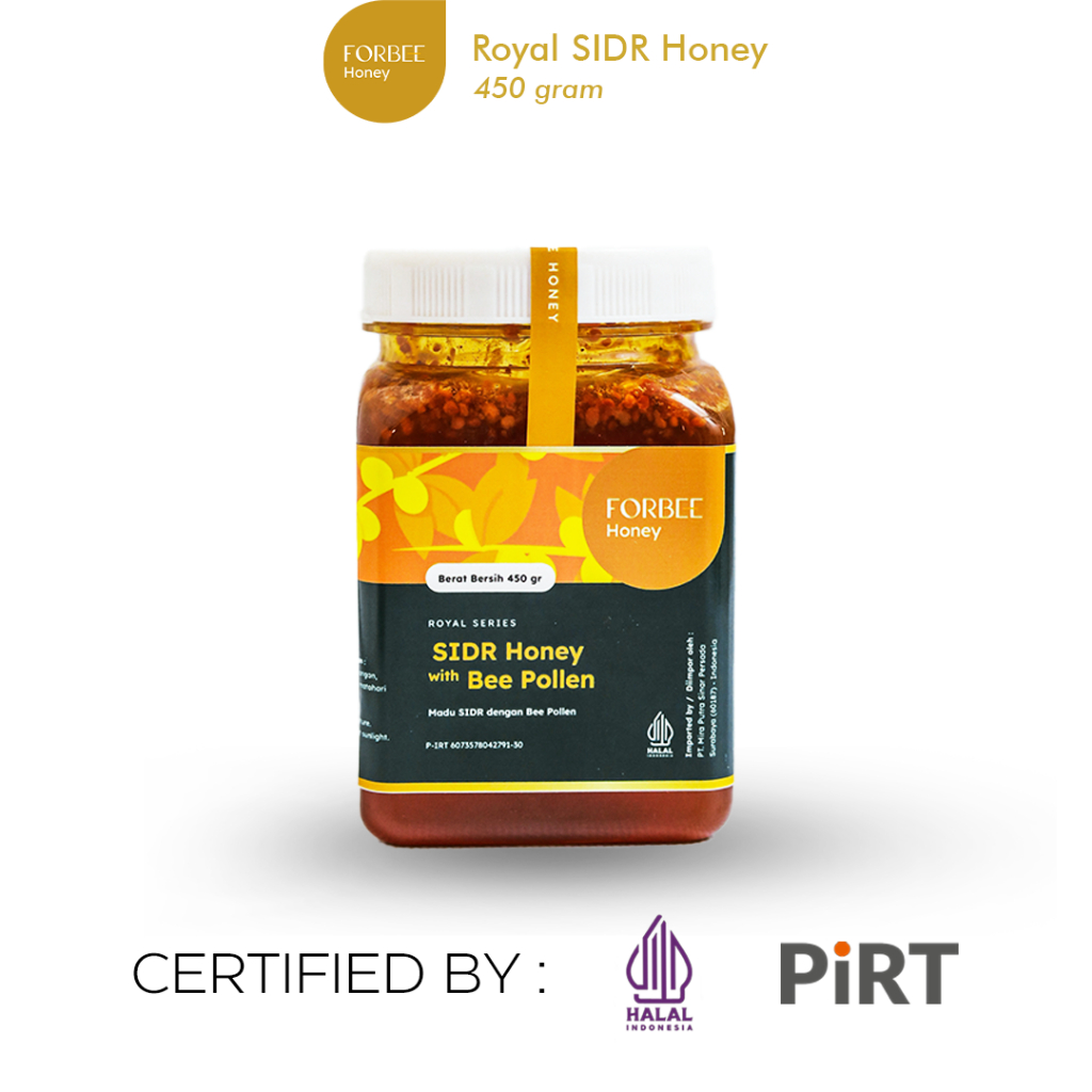

Madu SIDR Honey with Bee Pollen 450gr Forbee | Promil Ampuh Cepat Hamil | Pure Honey
