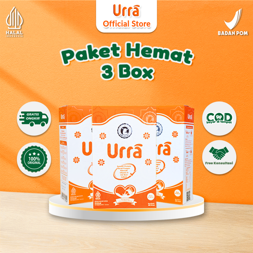 

Susu Urra Susu Kambing Saanen Premium Penambah Berat Badan Anak dan Tinggi Badan Anak - 3 Box