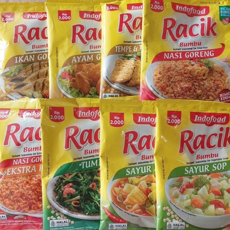 

Racik Bumbu Instant Lengkap Semua Rasa Berat 20 Gr