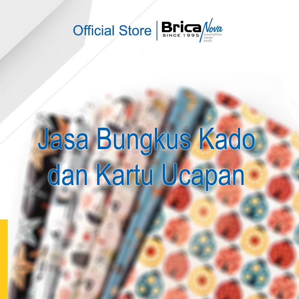 

Jasa Bungkus Kado - Gift Wrapping Service - Kartu Ucapan Produk Brica